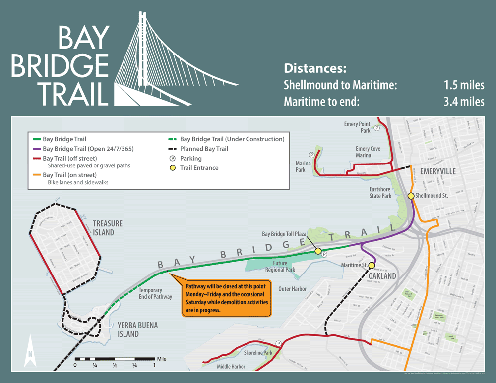 Bay Bridge People Path Opens This - Bay Trail Map MTCWEB REV OCT 2015